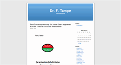 Desktop Screenshot of dr-tampe.de